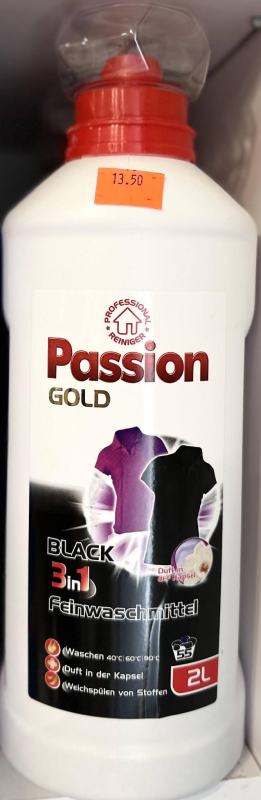 Passion Gold Czarne pranie