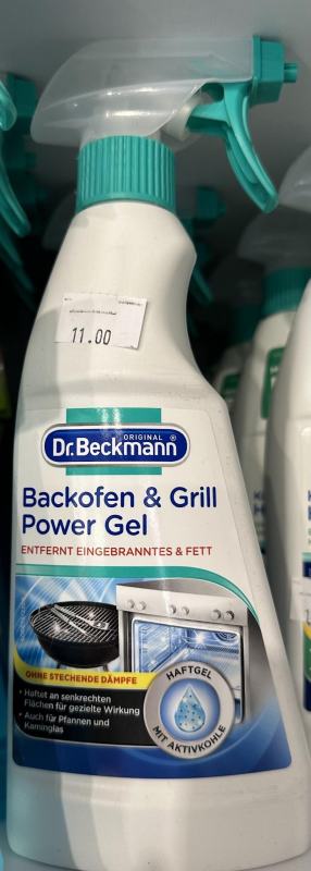 Dr. Beckmann Gel Power Do czyszczenia piekarnika i grilla również do patelni i kominków